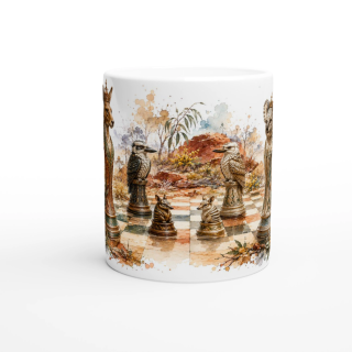Mug Échiquier des Royaumes d’Australie – Collection Les Maîtres de l’Échiquier
