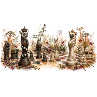 Mug Échiquier des Royaumes de Madagascar – Collection Les Maîtres de l’Échiquier