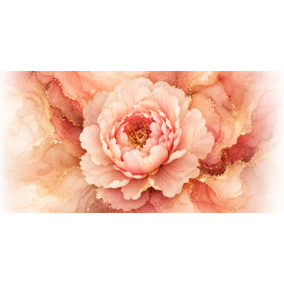 Mug Pivoine Précieuse Rose & Or – Collection Les Floraisons Précieuses