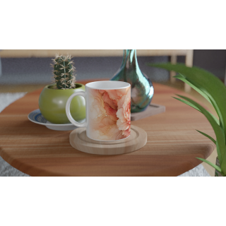 Mug Pivoine Précieuse Rose & Or – Collection Les Floraisons Précieuses