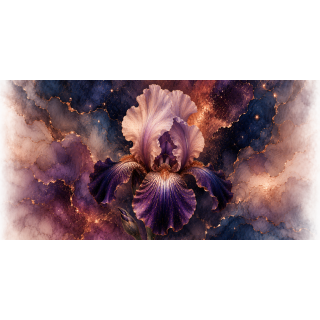 Mug Iris Précieux Violet & Cuivre – Collection Les Floraisons Précieuses