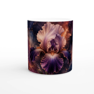 Mug Iris Précieux Violet & Cuivre – Collection Les Floraisons Précieuses