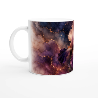 Mug Iris Précieux Violet & Cuivre – Collection Les Floraisons Précieuses