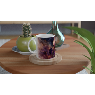 Mug Iris Précieux Violet & Cuivre – Collection Les Floraisons Précieuses