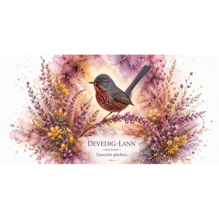 Mug Fauvette pitchou « DEVEDIG-LANN » – Bretagne – Collection La Faune des Régions