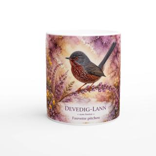 Mug Fauvette pitchou « DEVEDIG-LANN » – Bretagne – Collection La Faune des Régions