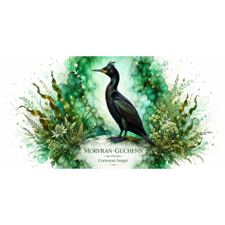 Mug Cormoran huppé « MORVRAN-GUCHENN » – Bretagne – Collection La Faune des Régions