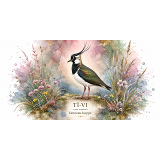 Mug Vanneau huppé « TÎ-VI » – Normandie – Collection La Faune des Régions