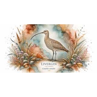 Mug Courlis cendré « LIVERGIN » – Normandie – Collection La Faune des Régions
