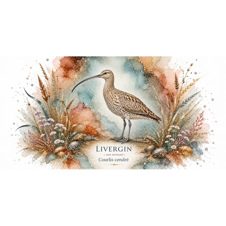 Mug Courlis cendré « LIVERGIN » – Normandie – Collection La Faune des Régions