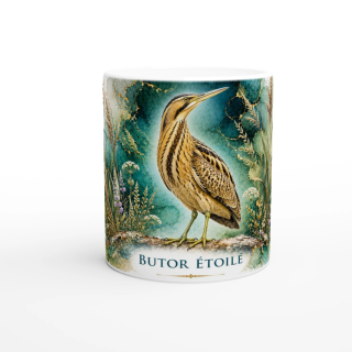 Mug Butor étoilé – Pays de la Loire – Collection La Faune des Régions
