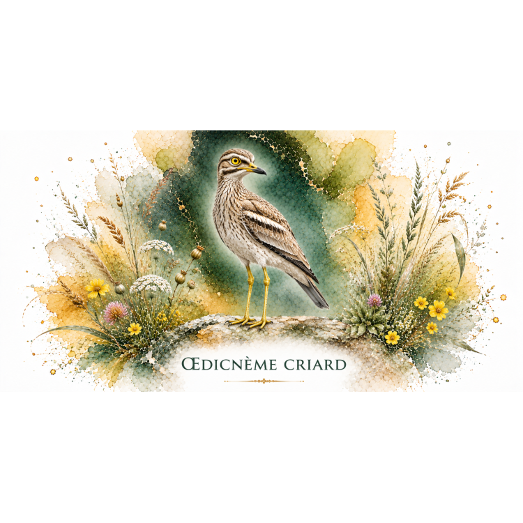 Mug Œdicnème criard – Pays de la Loire – Collection La Faune des Régions