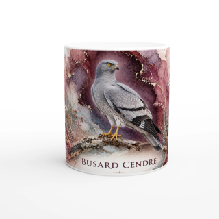 Mug Busard cendré – Pays de la Loire – Collection La Faune des Régions