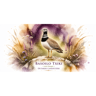 Mug Outarde canepetière « BASOILO TXIKI » – Nouvelle-Aquitaine – Collection La Faune des Régions