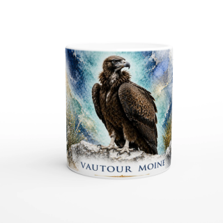 Mug Vautour moine – Occitanie – Collection La Faune des Régions