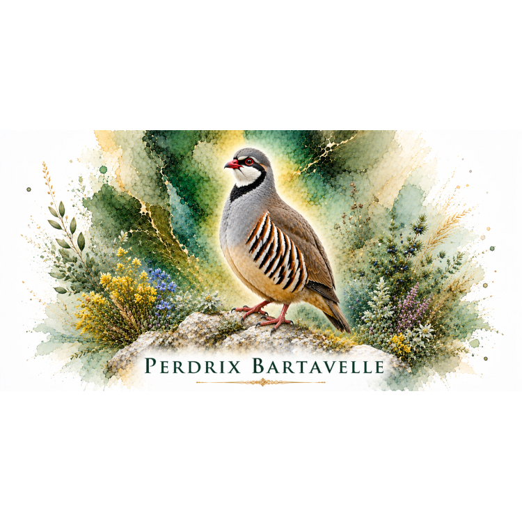 Mug Perdrix bartavelle – Provence-Alpes-Côte d’Azur – Collection La Faune des Régions