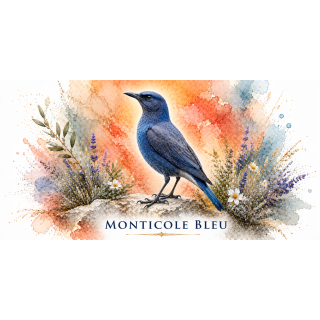 Mug Monticole bleu – Provence-Alpes-Côte d’Azur – Collection La Faune des Régions