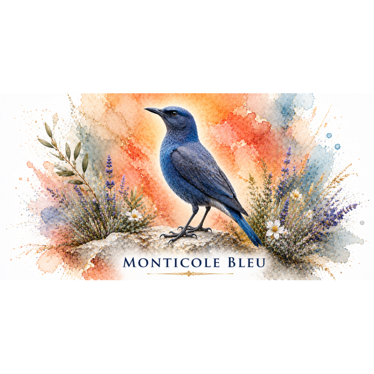 Mug Monticole bleu – Provence-Alpes-Côte d’Azur – Collection La Faune des Régions