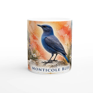 Mug Monticole bleu – Provence-Alpes-Côte d’Azur – Collection La Faune des Régions
