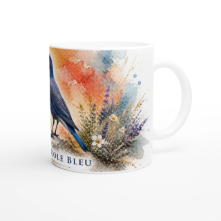 Mug Monticole bleu – Provence-Alpes-Côte d’Azur – Collection La Faune des Régions