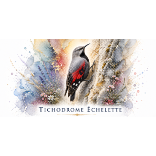 Mug Tichodrome échelette – Provence-Alpes-Côte d’Azur – Collection La Faune des Régions