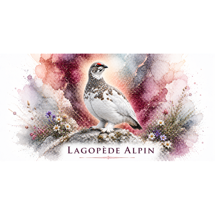 Mug Lagopède alpin – Auvergne-Rhône-Alpes – Collection La Faune des Régions