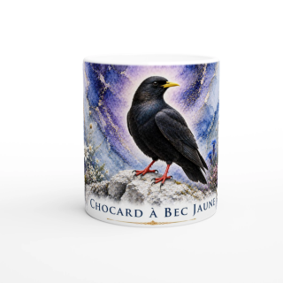 Mug Chocard à bec jaune – Auvergne-Rhône-Alpes – Collection La Faune des Régions