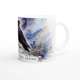 Mug Chocard à bec jaune – Auvergne-Rhône-Alpes – Collection La Faune des Régions