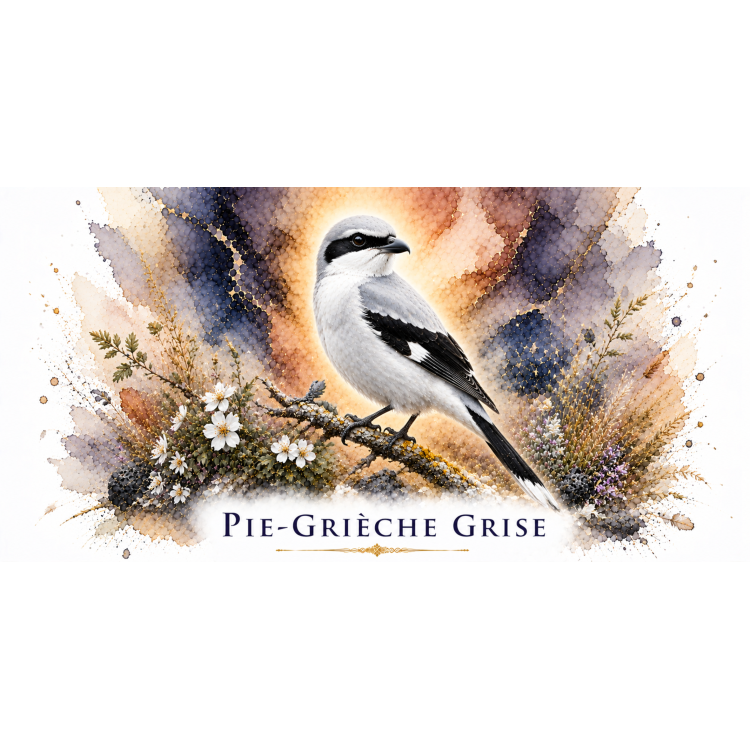 Mug Pie-grièche grise – Auvergne-Rhône-Alpes – Collection La Faune des Régions