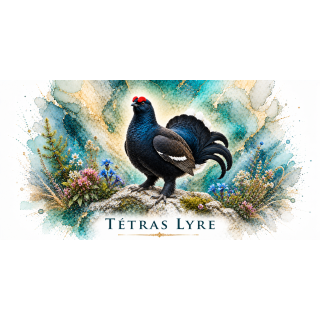 Mug Tétras lyre – Auvergne-Rhône-Alpes – Collection La Faune des Régions