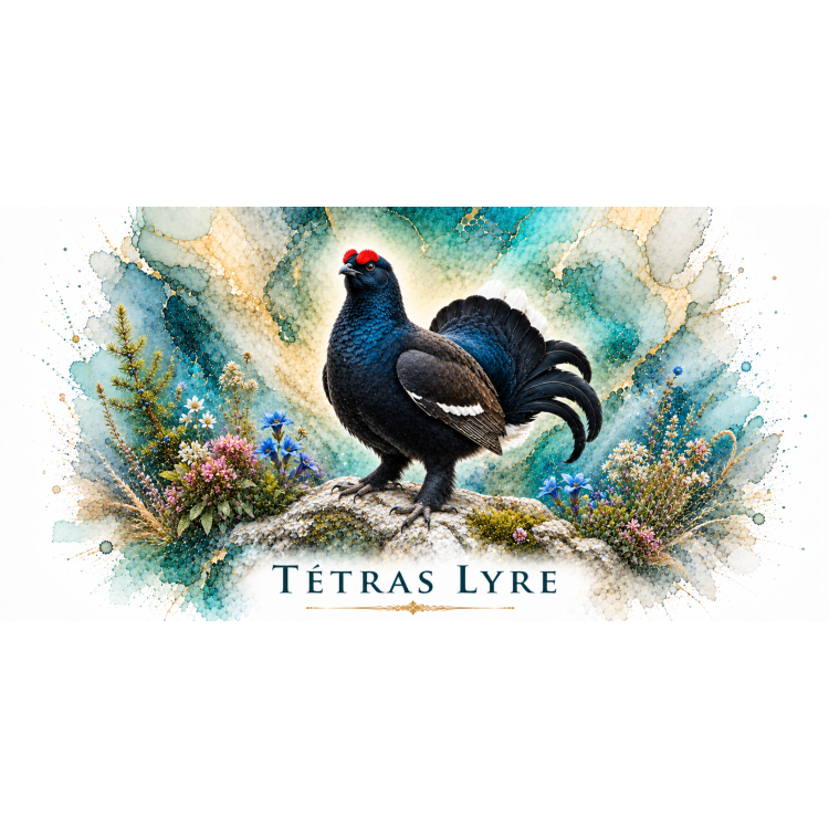 Mug Tétras lyre – Auvergne-Rhône-Alpes – Collection La Faune des Régions