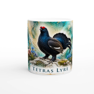 Mug Tétras lyre – Auvergne-Rhône-Alpes – Collection La Faune des Régions
