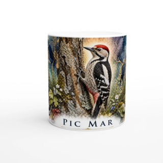 Mug Pic mar – Bourgogne-Franche-Comté – Collection La Faune des Régions