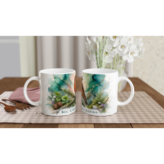 Mug Bec-croisé des sapins – Bourgogne-Franche-Comté – Collection La Faune des Régions