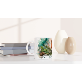 Mug Bec-croisé des sapins – Bourgogne-Franche-Comté – Collection La Faune des Régions