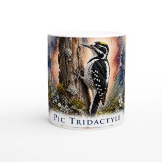 Mug Pic tridactyle – Bourgogne-Franche-Comté – Collection La Faune des Régions