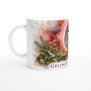 Mug Gélinotte des bois – Bourgogne-Franche-Comté – Collection La Faune des Régions