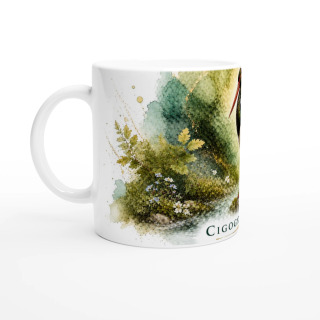 Mug Cigogne noire – Bourgogne-Franche-Comté – Collection La Faune des Régions