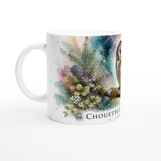 Mug Chouette de Tengmalm – Grand Est – Collection La Faune des Régions