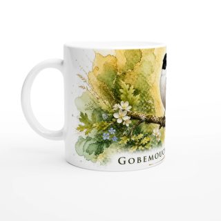 Mug Gobemouche à collier – Grand Est – Collection La Faune des Régions