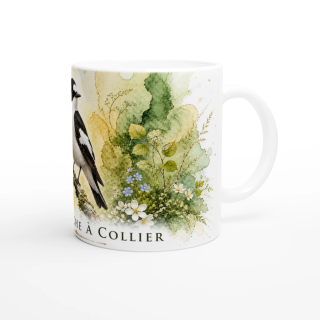 Mug Gobemouche à collier – Grand Est – Collection La Faune des Régions