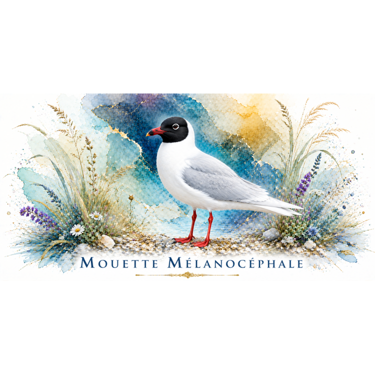 Mug Mouette mélanocéphale – Hauts-de-France – Collection La Faune des Régions