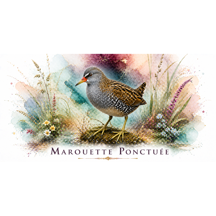 Mug Marouette ponctuée – Hauts-de-France – Collection La Faune des Régions