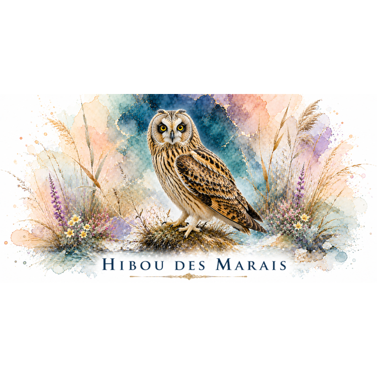 Mug Hibou des marais – Hauts-de-France – Collection La Faune des Régions