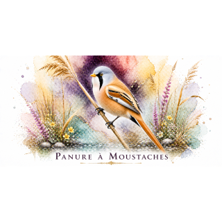 Mug Panure à moustaches – Hauts-de-France – Collection La Faune des Régions