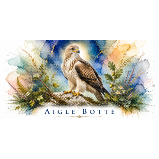 Mug Aigle botté – Centre-Val de Loire – Collection La Faune des Régions