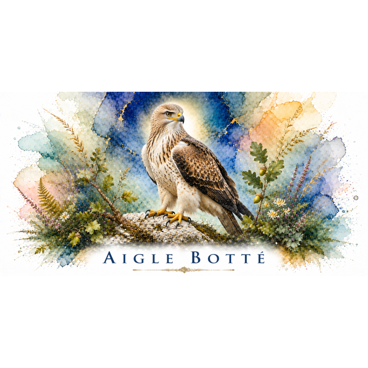 Mug Aigle botté – Centre-Val de Loire – Collection La Faune des Régions