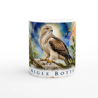 Mug Aigle botté – Centre-Val de Loire – Collection La Faune des Régions