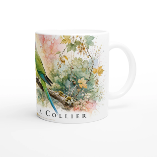 Mug Perruche à collier – Île-de-France – Collection La Faune des Régions