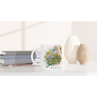 Mug Perruche à collier – Île-de-France – Collection La Faune des Régions